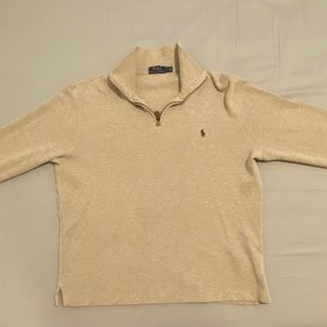 Polo Ralph Lauren Mens Quarter Zip Pullover Estate Rib Long Sleeve Sweater (M)